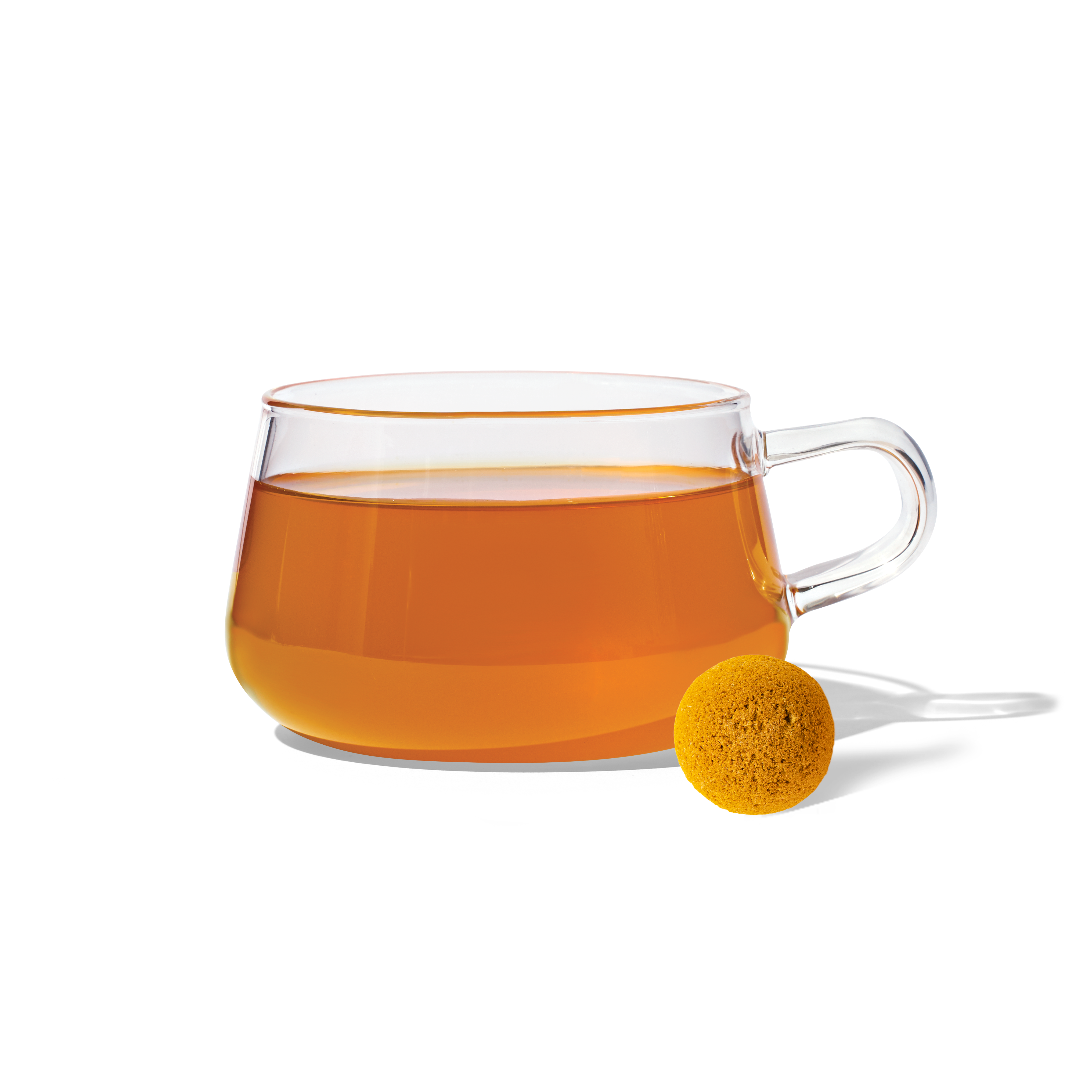 Transparent Big Glass Mug with Golden Handle for Coffee Green Tea Lemon Tea