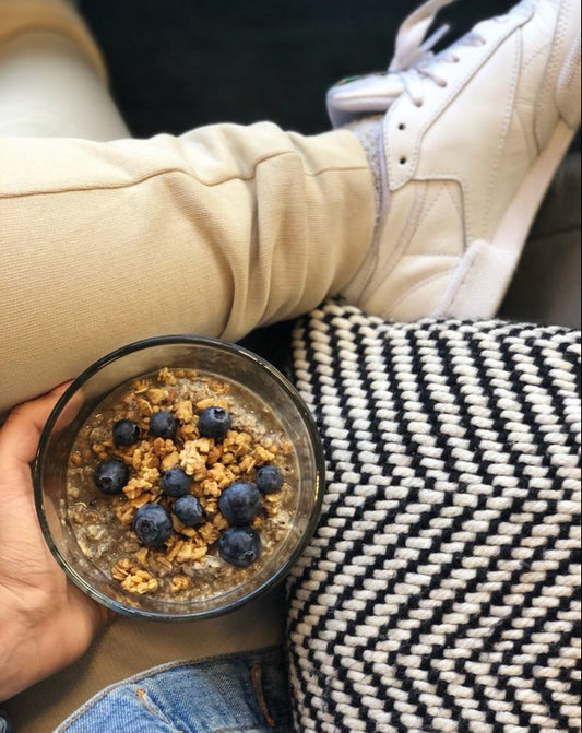 Easy Tea Drops Blueberry Acai Oatmeal Bowl Breakfast