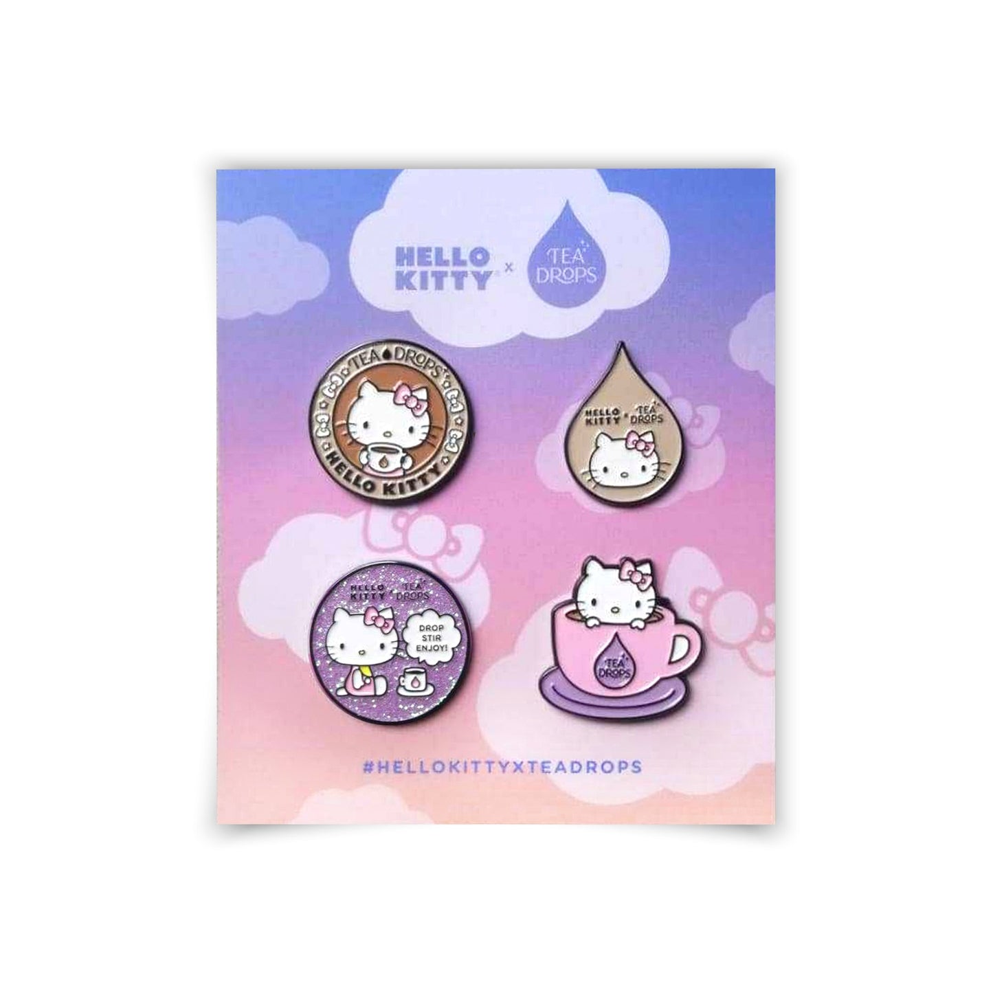 Tea Drops x Hello Kitty: Limited Edition Enamel Pins